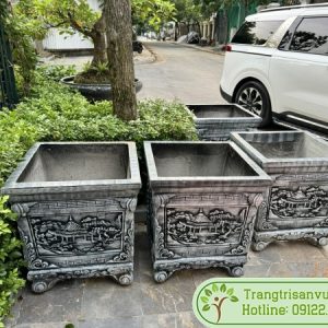 Chậu xi măng vuông 60cm