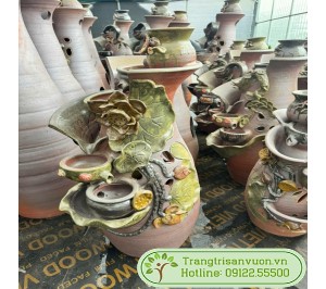 Thác nước gốm cao 80cm