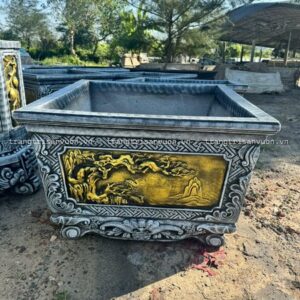 Chậu Xi Măng Vuông 1m